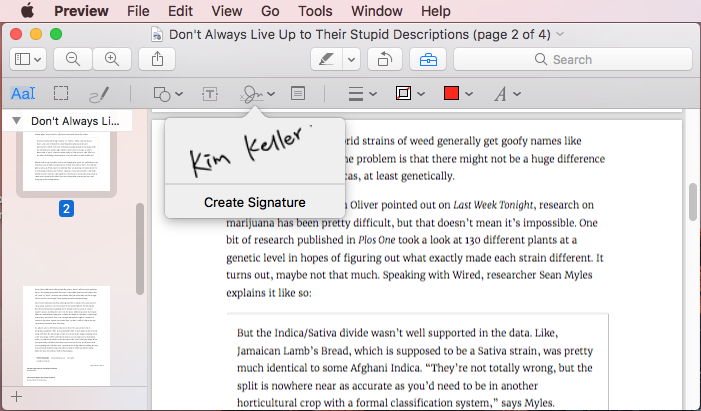 How to digitally sign a pdf on mac with or without preview 